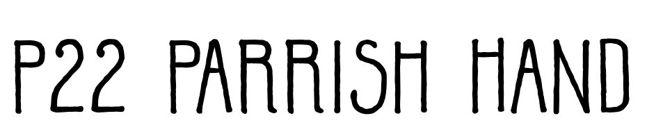 P22 Parrish Hand Yazı tipi ücretsiz indir